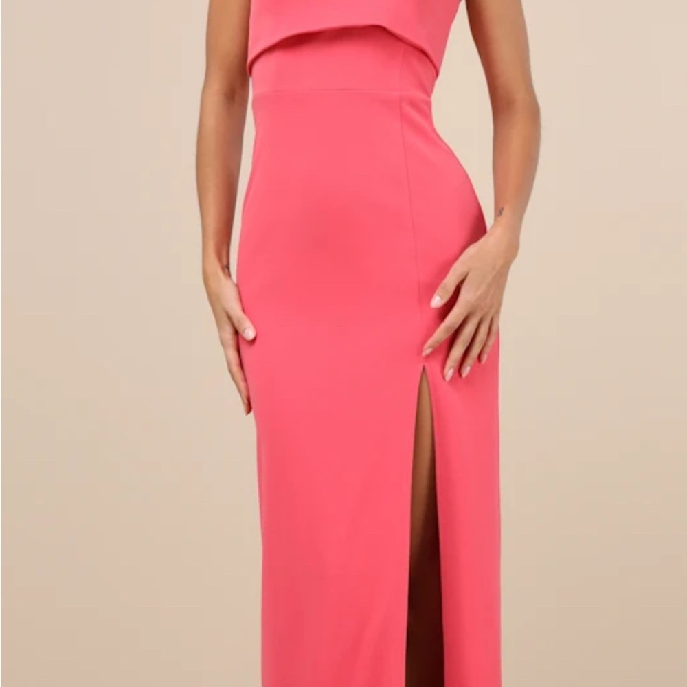 Elegant Pink Sleeveless Dress